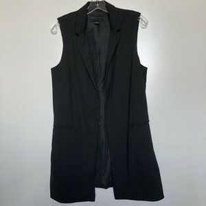 Adrienne Vittadini Long Collared Vest